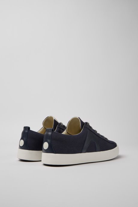 Exclusive Camper Imar Blue Leather And Recycled Cotton Sneakers For Men