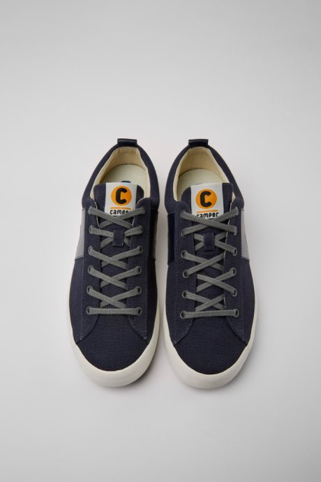 Exclusive Camper Imar Blue Leather And Recycled Cotton Sneakers For Men