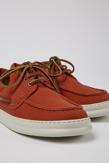 Design Runner Red Recycled Cotton Shoes For Men Camper