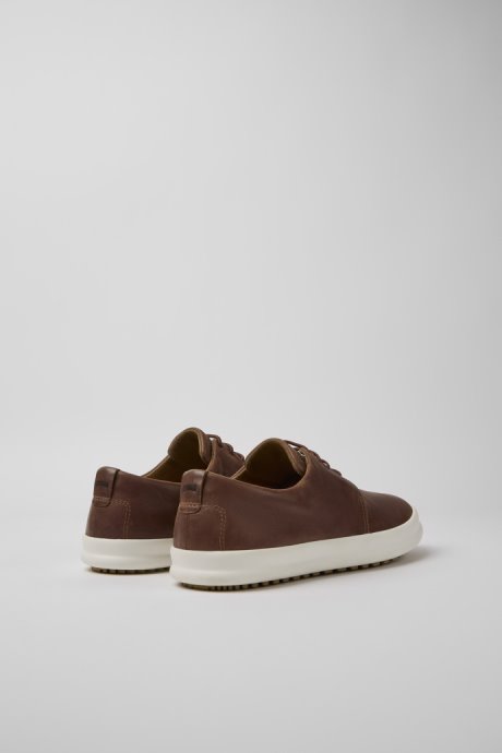 Camper Chasis Brown Leather Shoes For Men New Arrivals