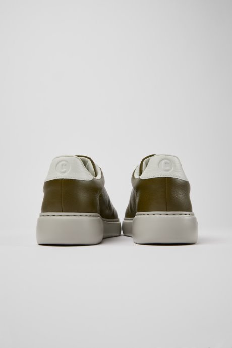 Camper Runner K21 Green And White Leather And Suede Sneakers New Arrivals