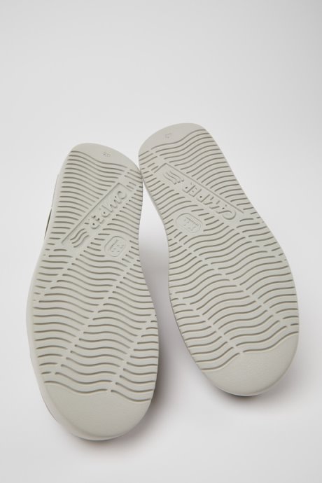 Camper Runner K21 Green And White Leather And Suede Sneakers New Arrivals