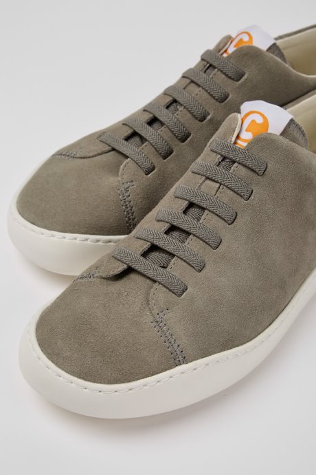 Design Peu Touring Grey Nubuck Sneakers For Men Camper