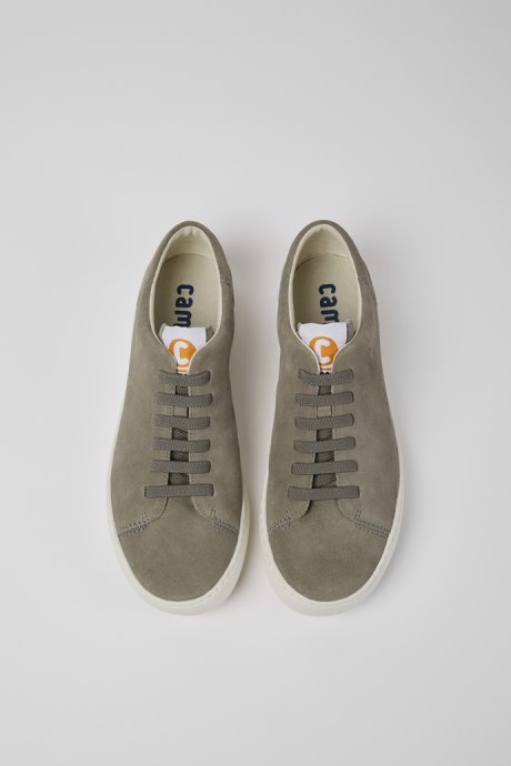 Design Peu Touring Grey Nubuck Sneakers For Men Camper