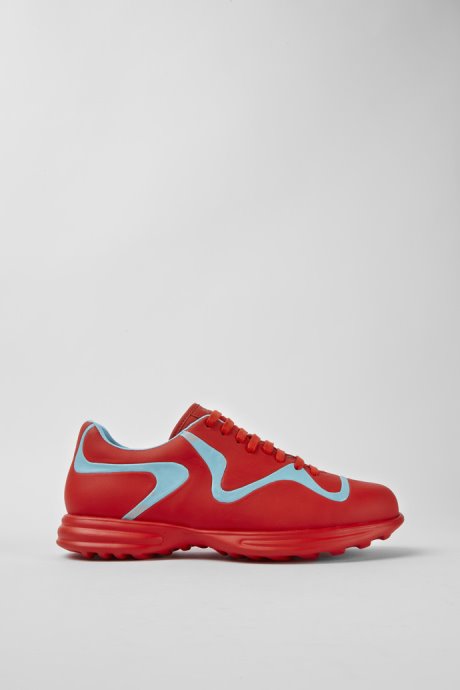 Twins Red And Turquoise Leather Lace-Up Sneakers Exclusive Camper