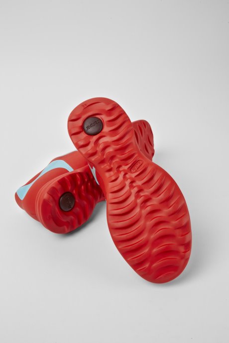 Twins Red And Turquoise Leather Lace-Up Sneakers Exclusive Camper