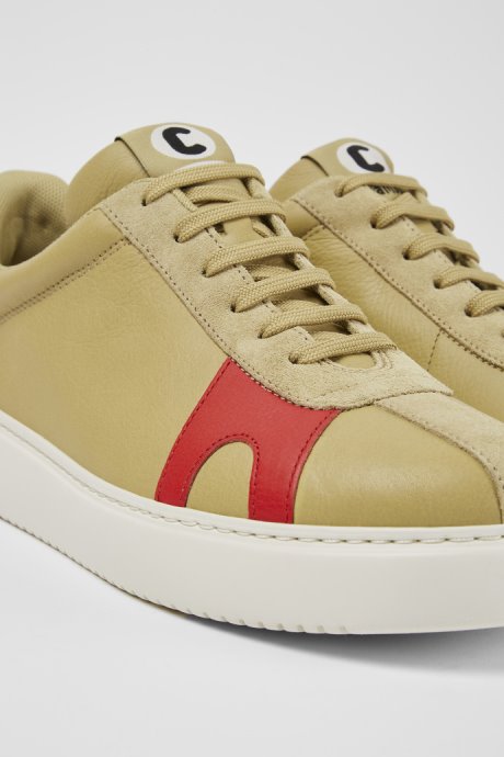 Camper Runner K21 Beige Suede And Leather Sneakers New Arrivals
