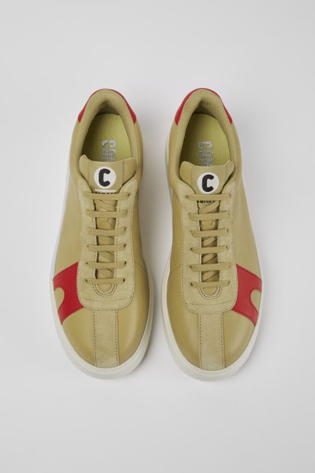 Camper Runner K21 Beige Suede And Leather Sneakers New Arrivals