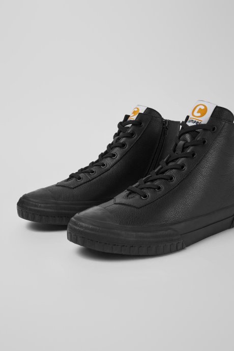 Exclusive Camper Camaleon Black Leather Boots For Men