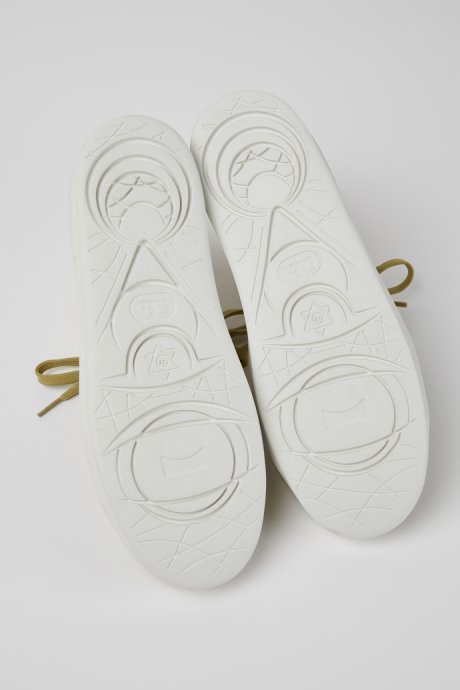 Courb Beige Leather Ankle Boots For Men Camper New Arrivals