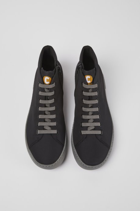 Peu Touring Black Textile Ankle Boots For Men Camper New Arrivals