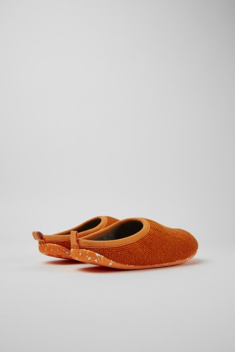 Camper Design Wabi Orange Wool And Viscose Slippers For Men