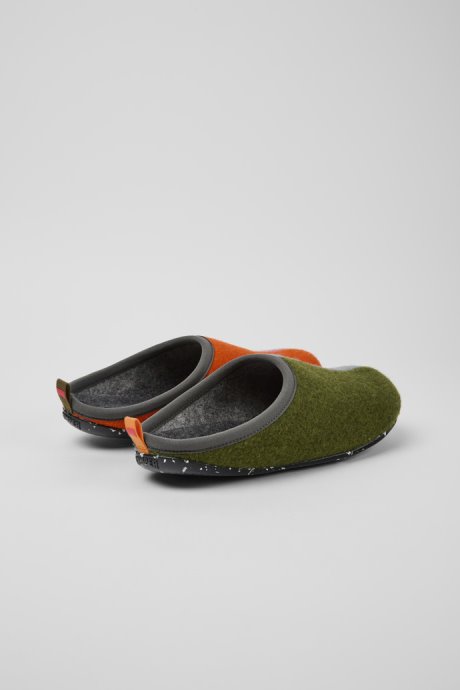 Design Twins Multicolored Wool Men's Slippers Camper