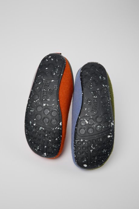 Design Twins Multicolored Wool Men's Slippers Camper