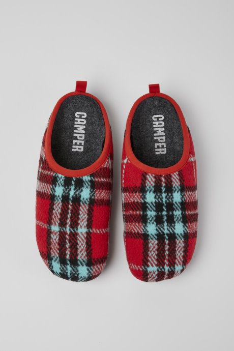 Wabi Printed Recycled Cotton Men's Slippers Camper New Arrivals