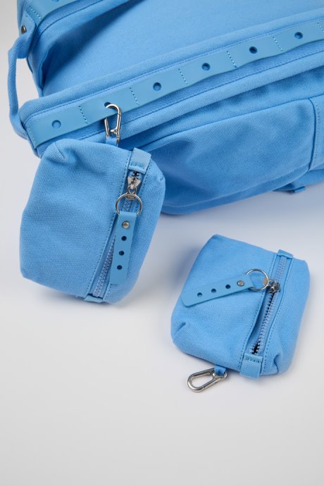 Ado Blue Recycled Cotton Backpack Camper New Arrivals
