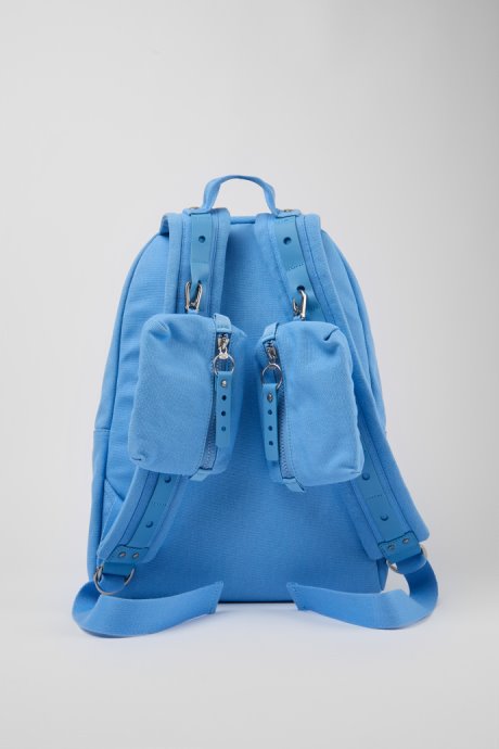 Ado Blue Recycled Cotton Backpack Camper New Arrivals