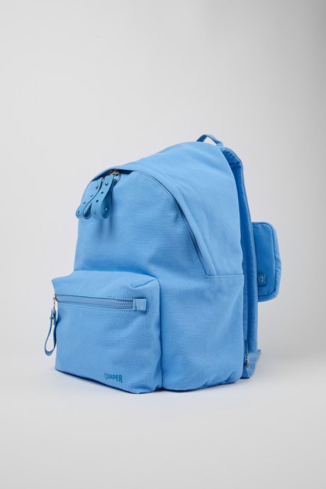 Ado Blue Recycled Cotton Backpack Camper New Arrivals