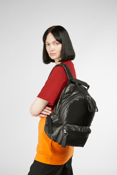 Design Ado Black Recycled Nylon Backpack Camper