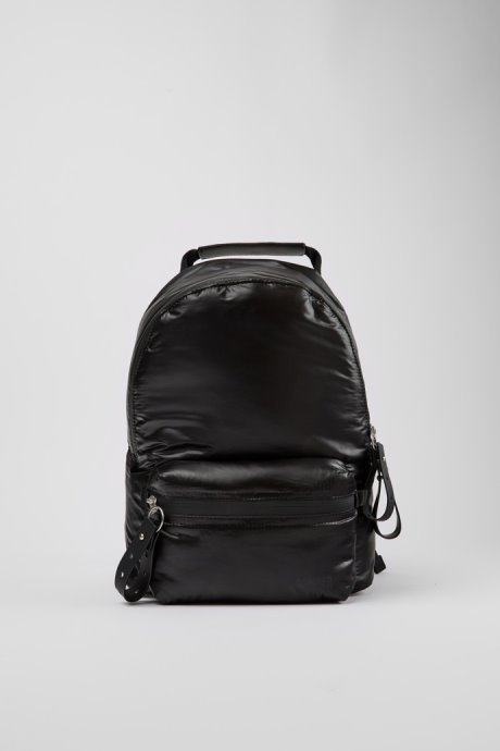 Design Ado Black Recycled Nylon Backpack Camper