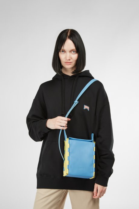 Exclusive Camper Tie Bags Blue And Yellow Crossbody Bag