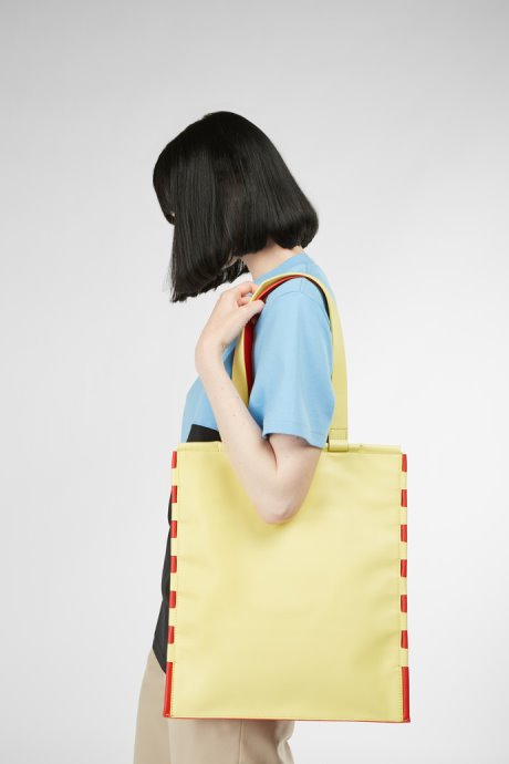 Camper Tie Bags Red And Yellow Flat Tote Bag New Arrivals