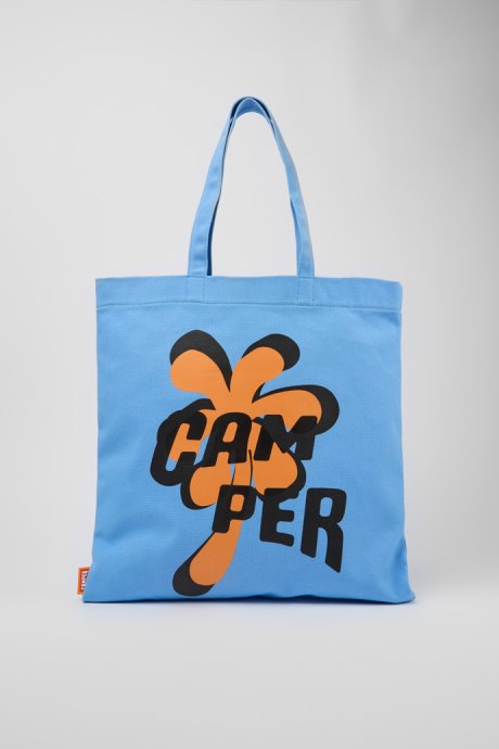Design Conmigo Blue Orange And Black Tote Bag Camper