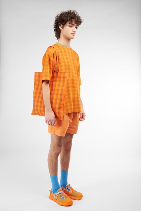 Camper Design Conmigo Orange And Beige Tote Bag