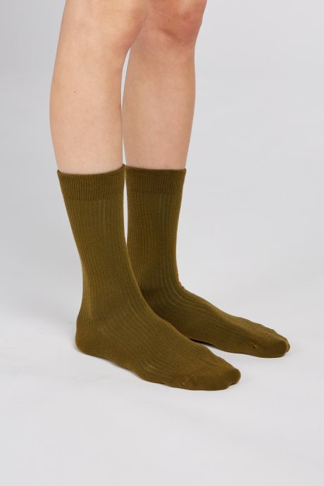 Calma Socks Green-Brown Socks With Pyratex Camper New Arrivals