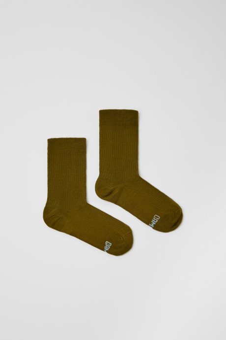 Calma Socks Green-Brown Socks With Pyratex Camper New Arrivals