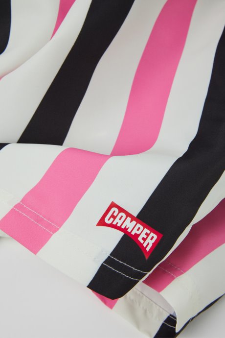 Swim Shorts Recycled Pet Striped Swim Shorts Exclusive Camper