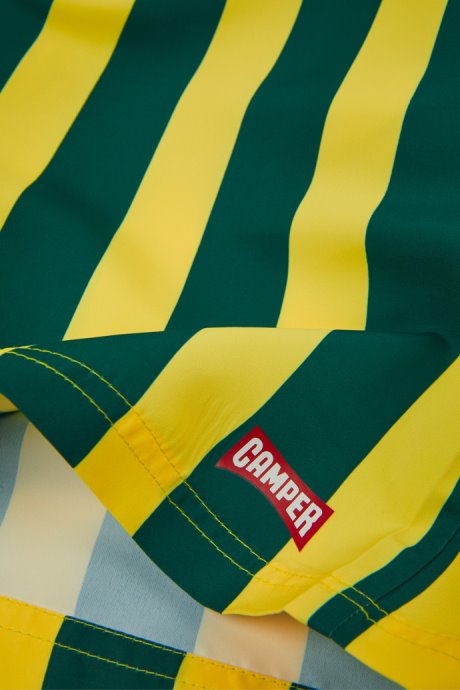 Design Swim Shorts Recycled Pet Striped Swim Shorts Camper