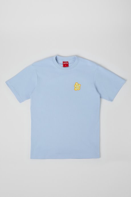 Camper T-Shirt Blue Organic Cotton T-Shirt New Arrivals