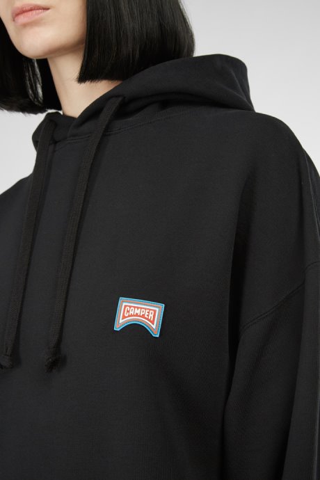 Hoodie Black And Orange Printed Unisex Hoodie Camper New Arrivals