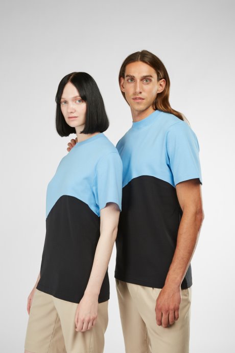Camper Design T-Shirt Blue And Black Unisex T-Shirt