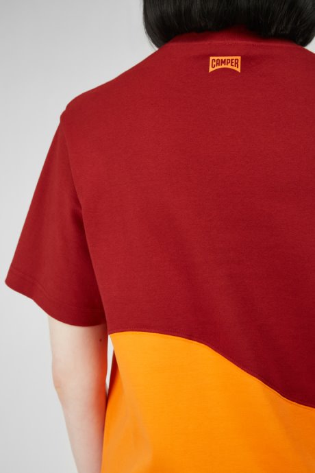 T-Shirt Burgundy And Orange Unisex T-Shirt Exclusive Camper