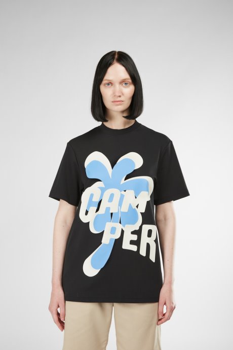Design T-Shirt Black And Blue Printed Unisex T-Shirt Camper