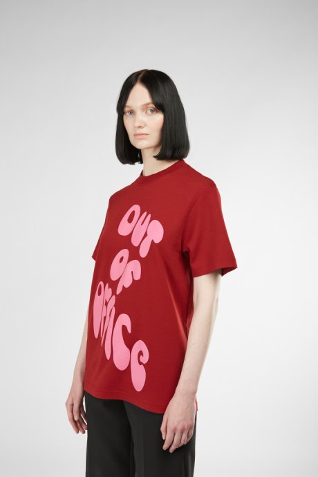 Design T-Shirt Burgundy And Pink Printed Unisex T-Shirt Camper