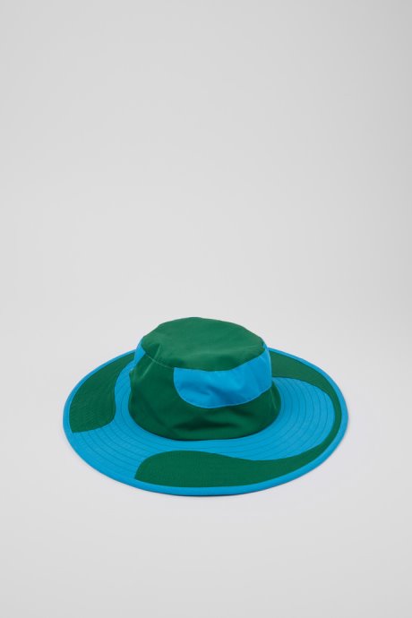Exclusive Camper Hat Blue And Green Hat