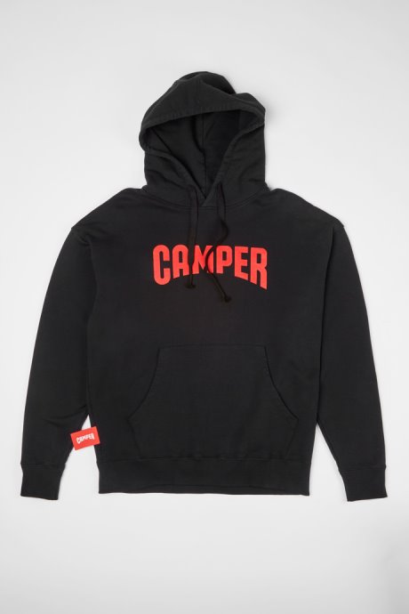 Hoodie Black Hoodie With Camper Logo