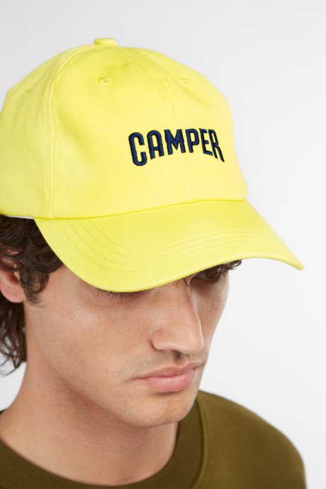 Cap Yellow Cap With Camper Logo