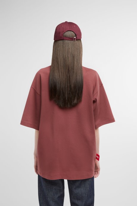 T-Shirt Burgundy T-Shirt With Camper Logo