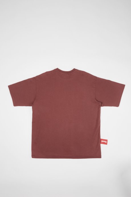 T-Shirt Burgundy T-Shirt With Camper Logo