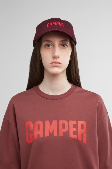 Cap Burgundy Cap With Camper Logo