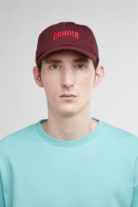 Cap Burgundy Cap With Camper Logo