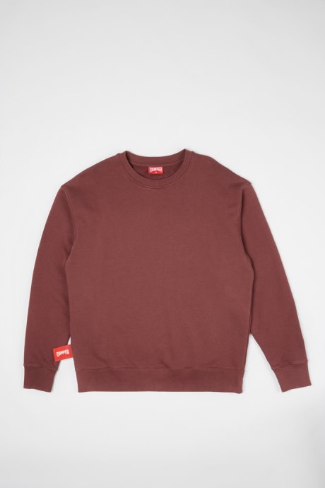Exclusive Camper Sweatshirt Burgundy Sweatshirt With Horse Print