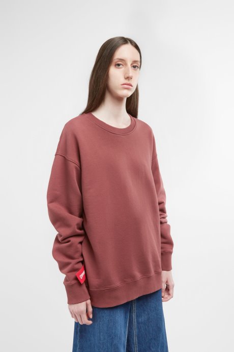 Exclusive Camper Sweatshirt Burgundy Sweatshirt With Horse Print