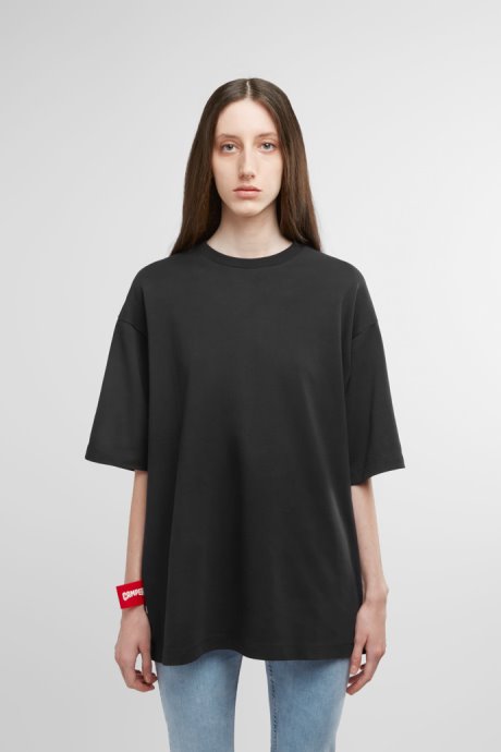 Exclusive Camper T-Shirt Black T-Shirt With Horse Print At Back