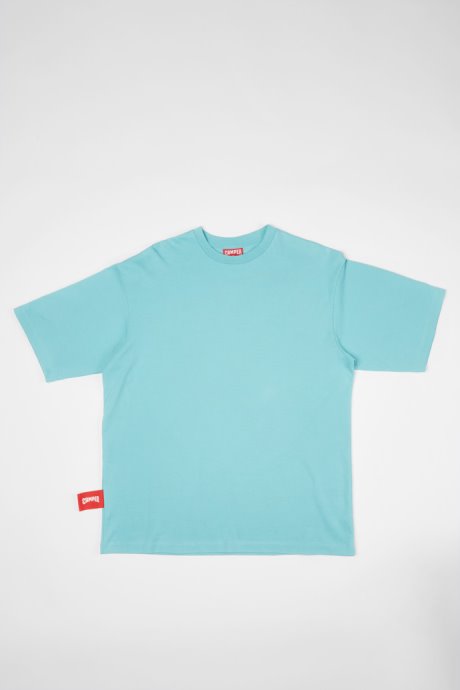 T-Shirt Light Blue T-Shirt With Donkey Print Camper New Arrivals