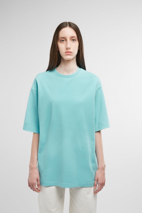 T-Shirt Light Blue T-Shirt With Donkey Print Camper New Arrivals